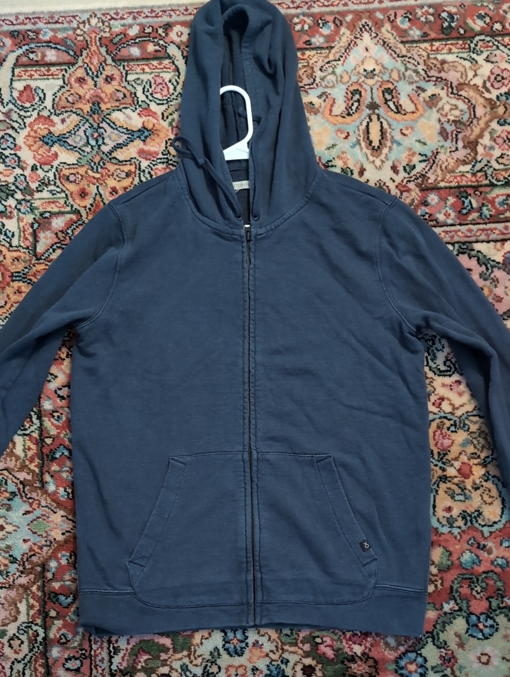 Outerknown Navy Zip-Up Sur Hoodie